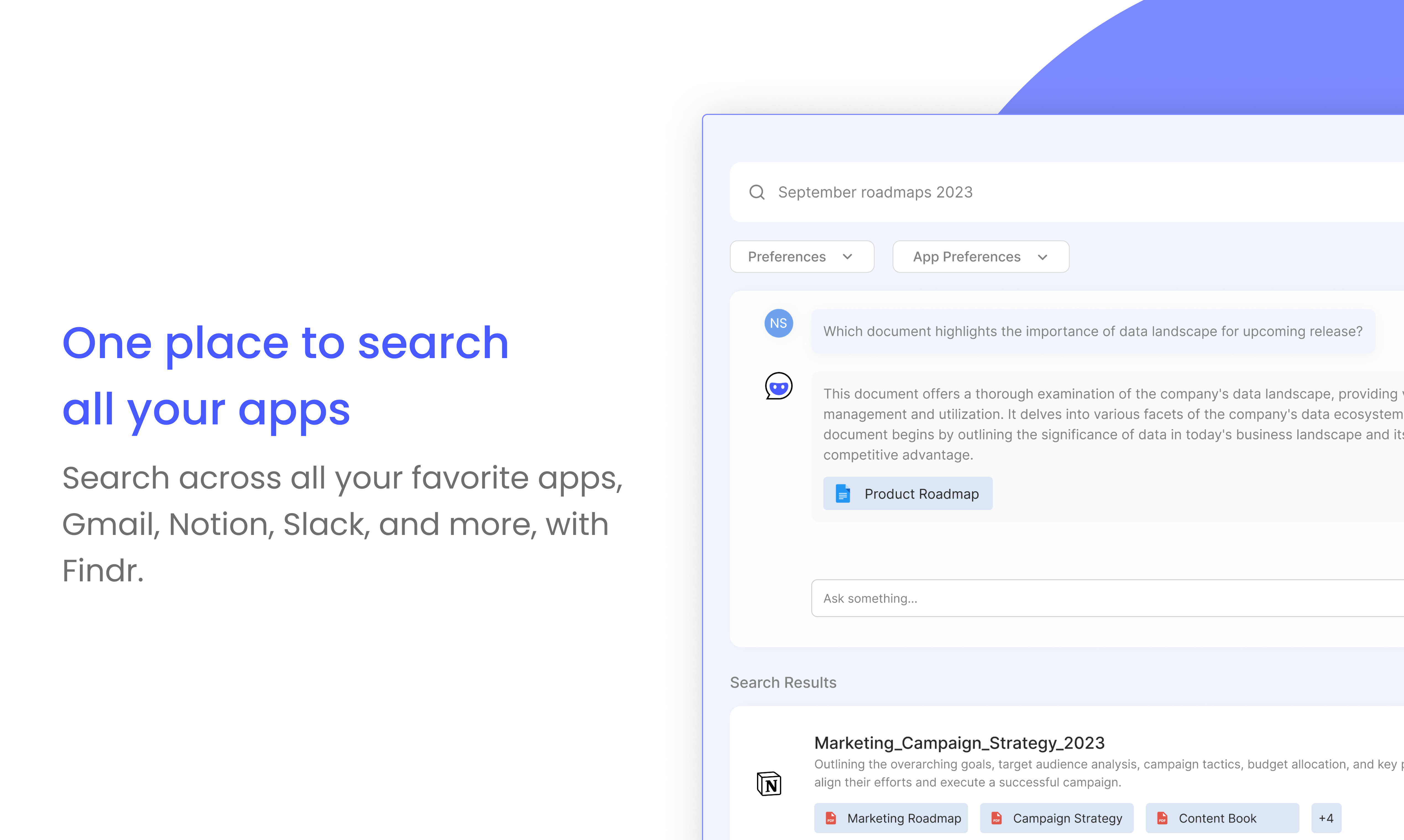 Findr: AI search engine for work