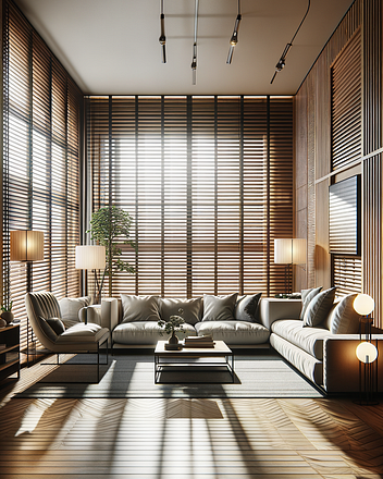 Blinds in interior design