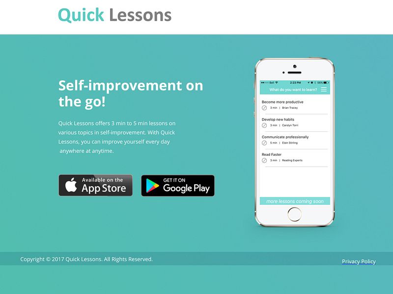Quick Lessons