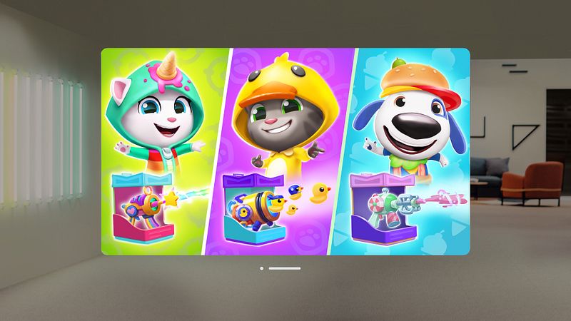 Screenshot of Talking Tom Blast Park