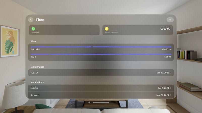 Screenshot of Fuel Consumption – DriveDex