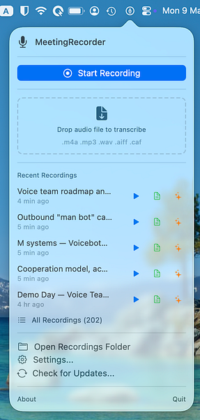 Meetings Recorder
