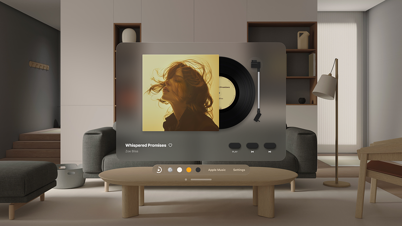 Screenshot of MD Vinyl - Widget & Player