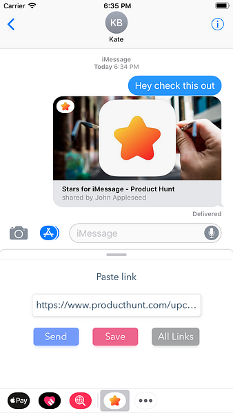 Stars for iMessage