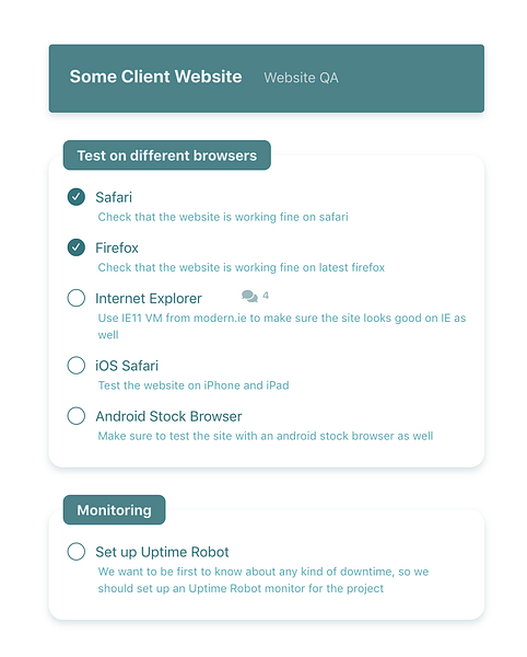 Active Checklist