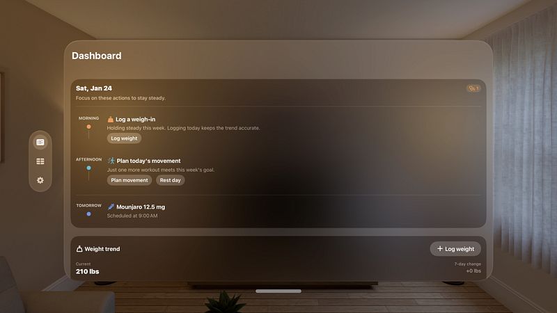 Screenshot of GLP 1 Tracker - Within Reach