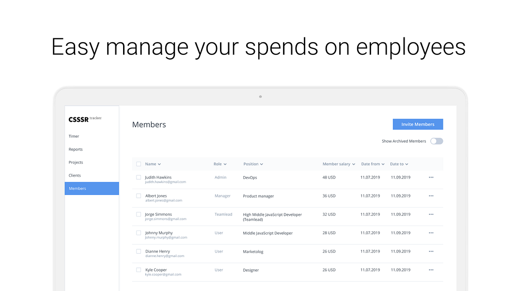 CSSSR.tracker
