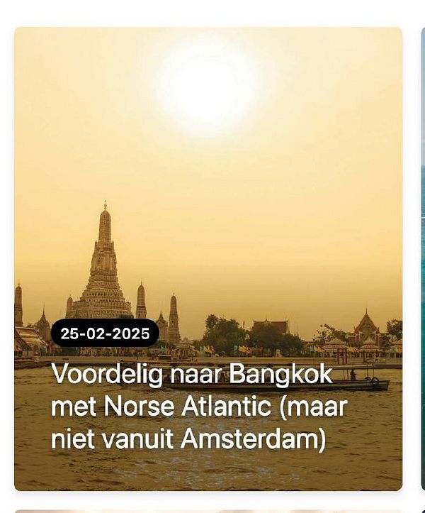 A scenic view of a temple in Bangkok with a golden sunset backdrop.