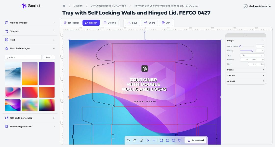 Boxlab: Design packaging, build dielines, and create | BetaList