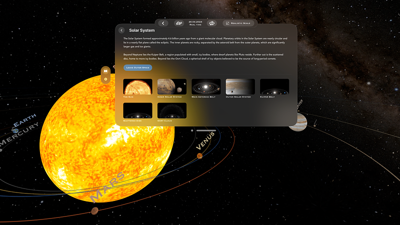 Screenshot of Encyclopedia GalacticAR