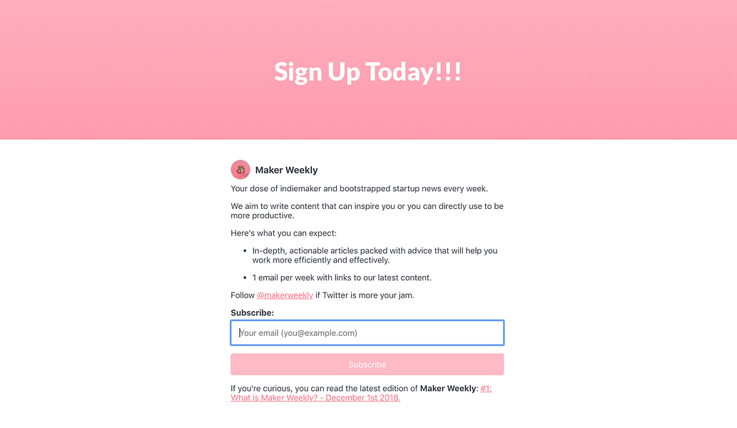 MakerWeekly