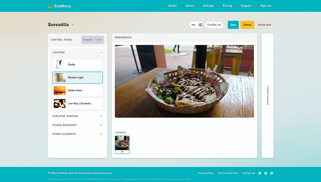 GridMenu