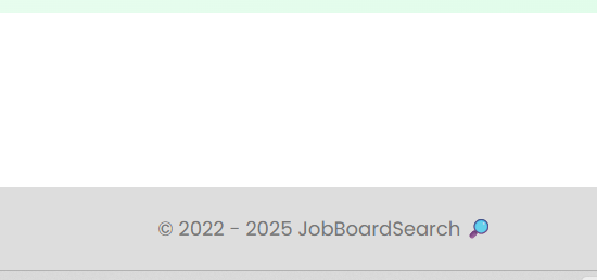 The image displays a minimalistic footer from a webpage.