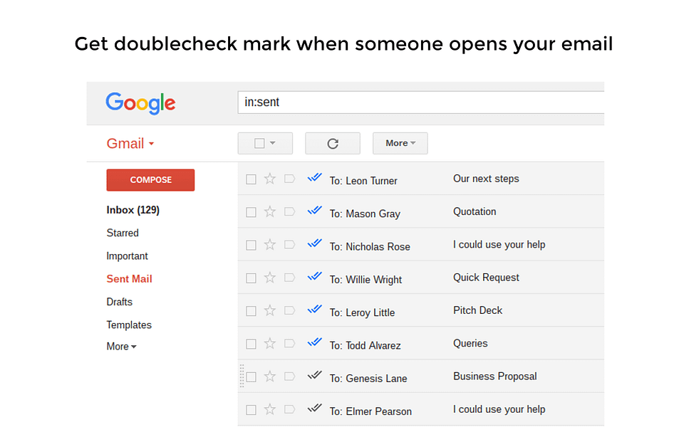 Doubletick for Gmail