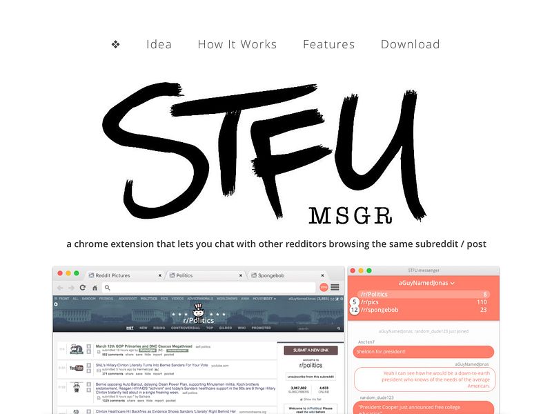 stfu messenger
