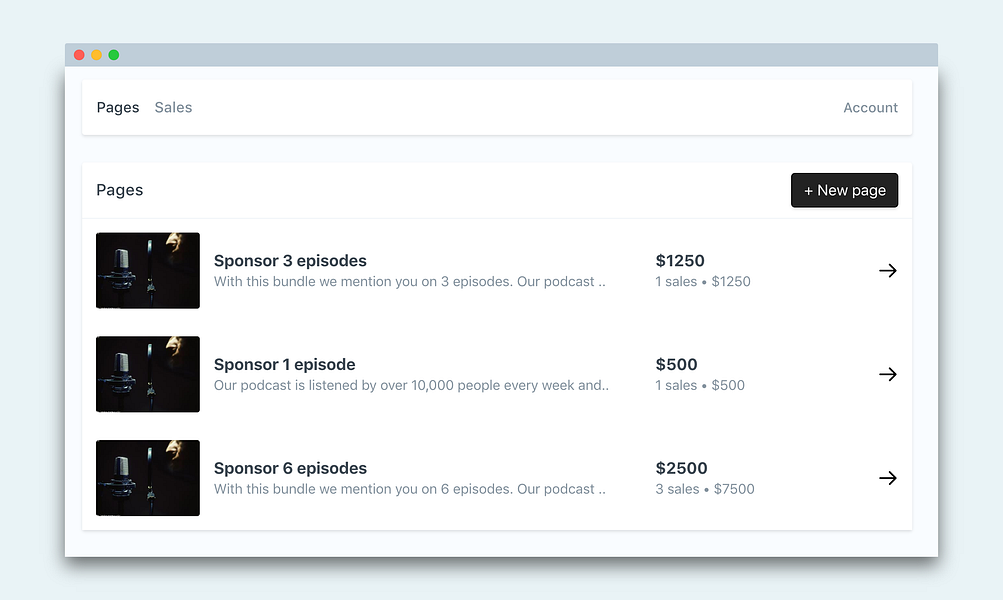 Checkout Page