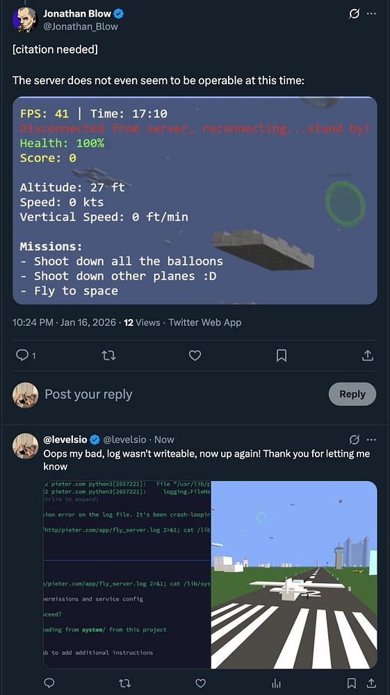 Screenshot of a tweet from user @Flypieter showing a statement about Twitter demonstrating the need to cancel the Twitter Blue verification checkmark.