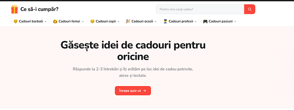 An orange quiz card titled 'CESAICUMPAR' with numbered questions and multiple-choice answers.