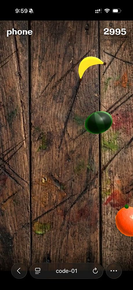 Mobile game interface showing a cartoonish screen with a bomb power-up and UI elements for a game called Masterpiece Game.