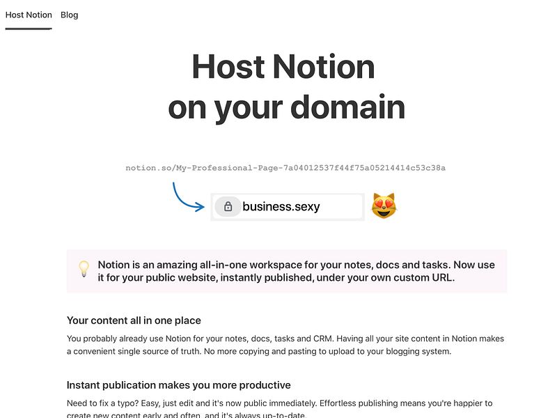 Host Notion