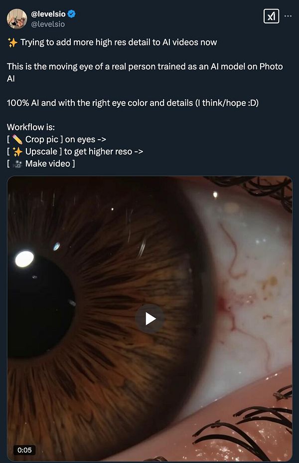 A close-up view of a human eye, showcasing intricate details and textures.