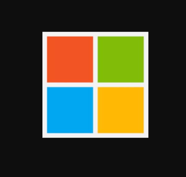 The image displays a logo consisting of four colored squares arranged in a grid pattern.