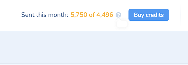 Dashboard interface displaying a pie chart and metrics for Monthly Plans with tooltips.
