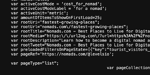 The image displays a snippet of JavaScript code related to a URL bug fix for a website.