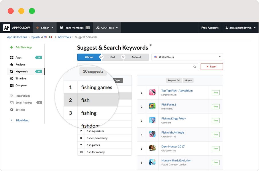 ASO Tools by Appfollow