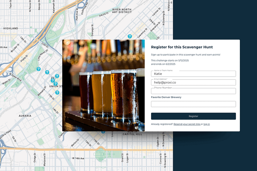 Proxi Scavenger Hunts