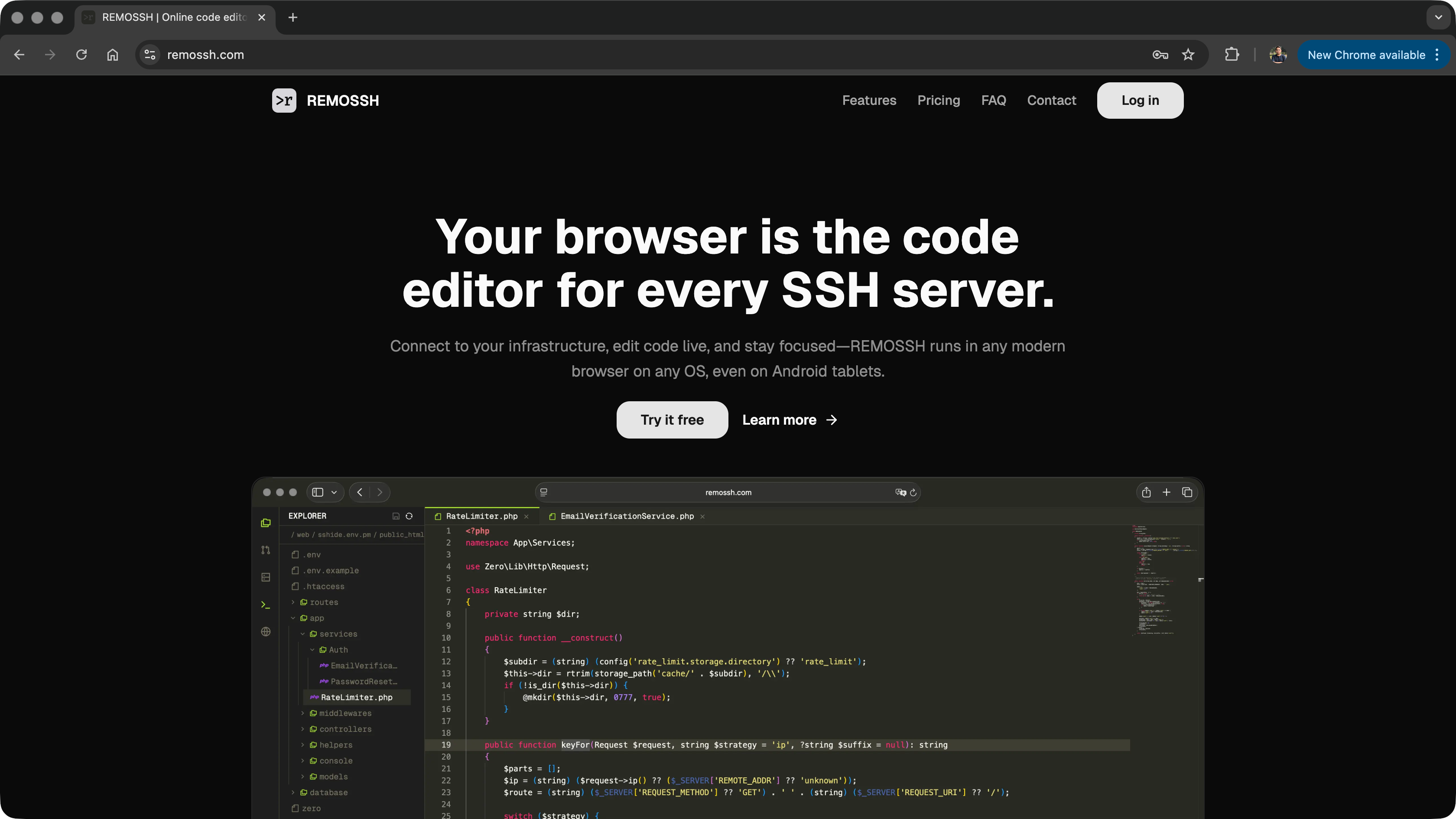 Remossh: Online code editor for SSH Server | BetaList