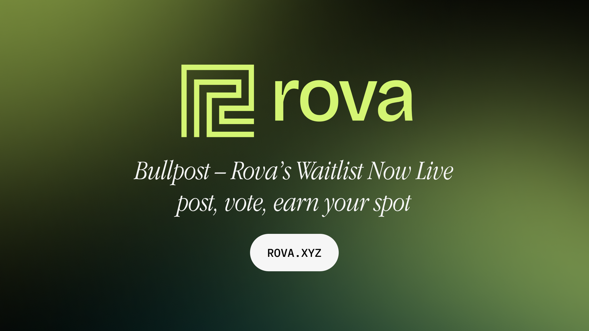 Rova Bullpost: Show Your Conviction in Underrated Founders | BetaList