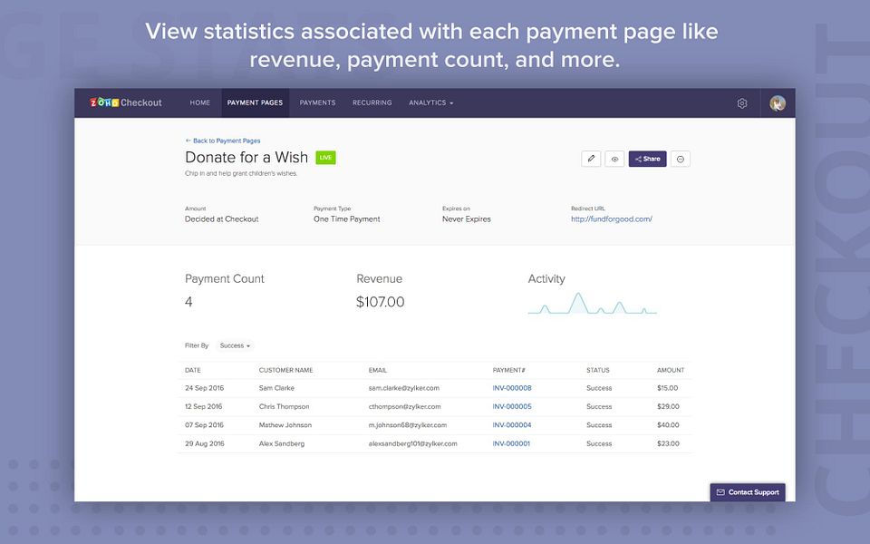 Zoho Checkout
