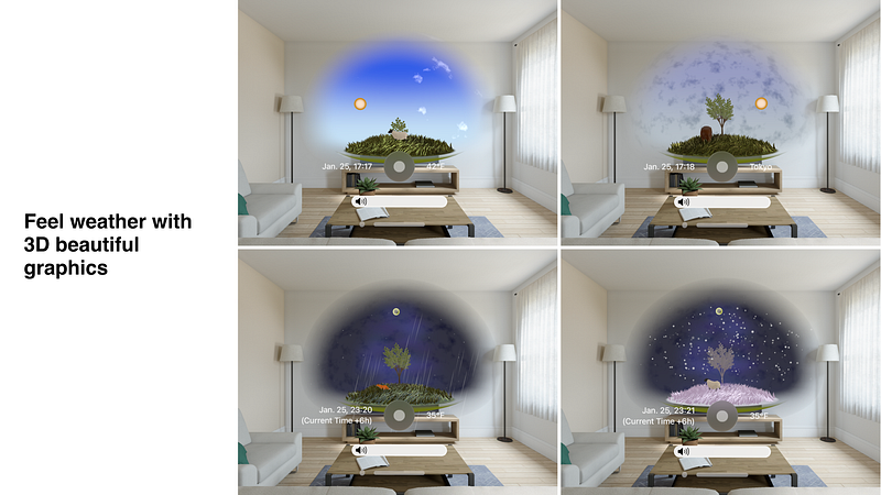 Screenshot of SunnyTune: Sensory Weather App