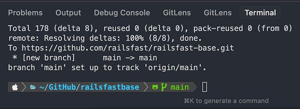 The image displays a terminal interface showing the output of a Git command related to pushing code to a GitHub repository.