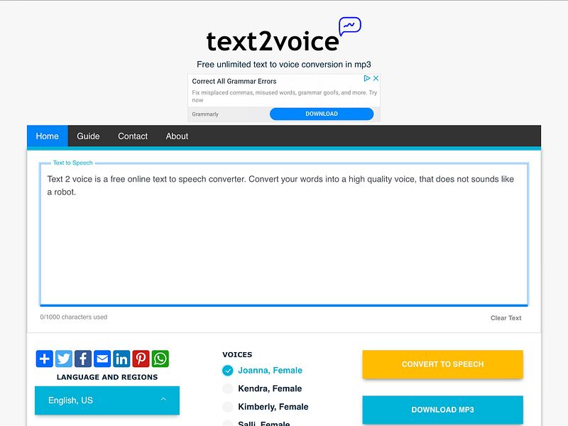 Text 2 Voice
