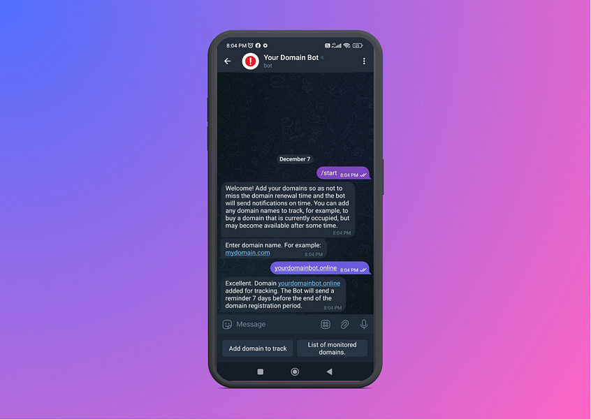 Your Domain Bot