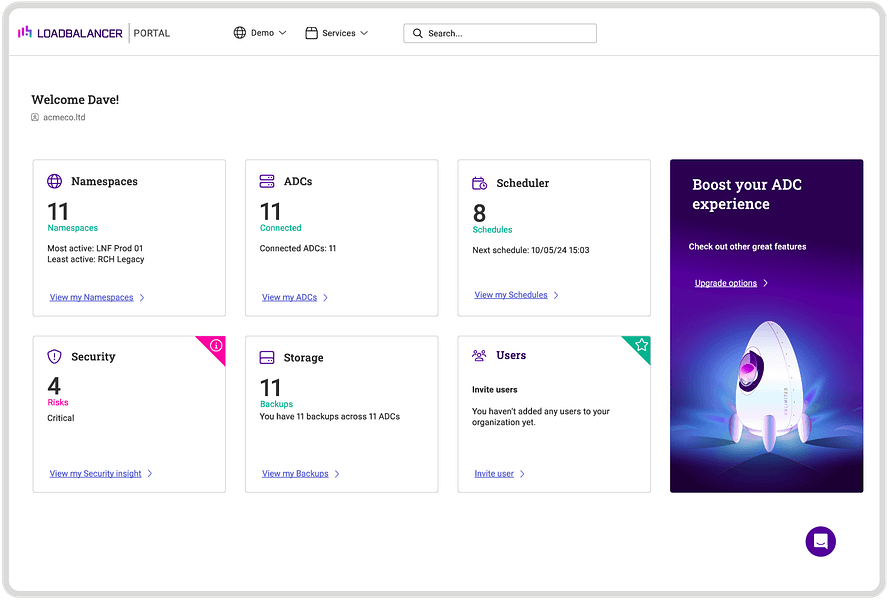 Loadbalancer ADC Portal