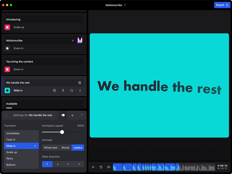 Motionscribe