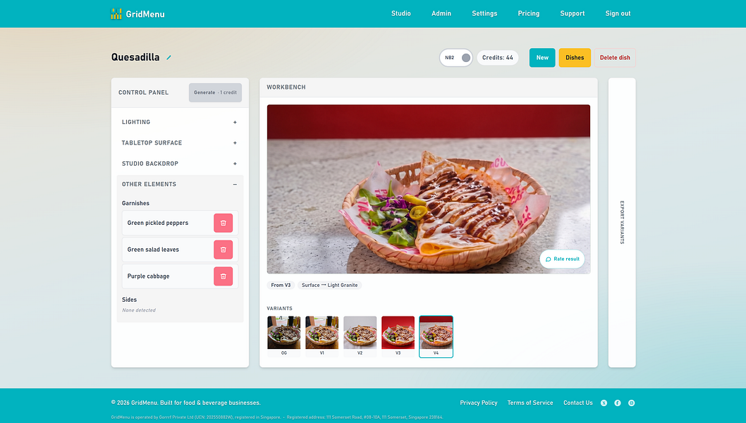 GridMenu