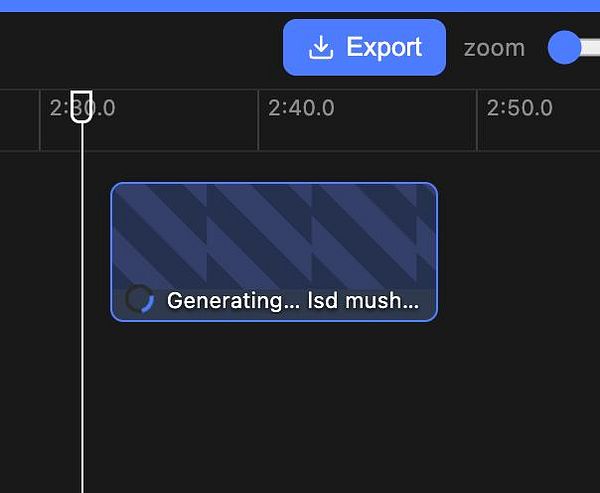User interface of a timeline generation and animation tool showing configuration options and controls within a desktop application window.