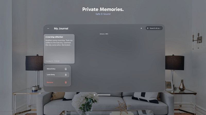 Screenshot of Sunrise Journal