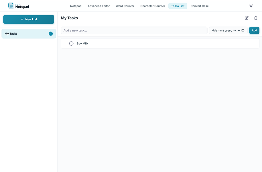 Online Notepad