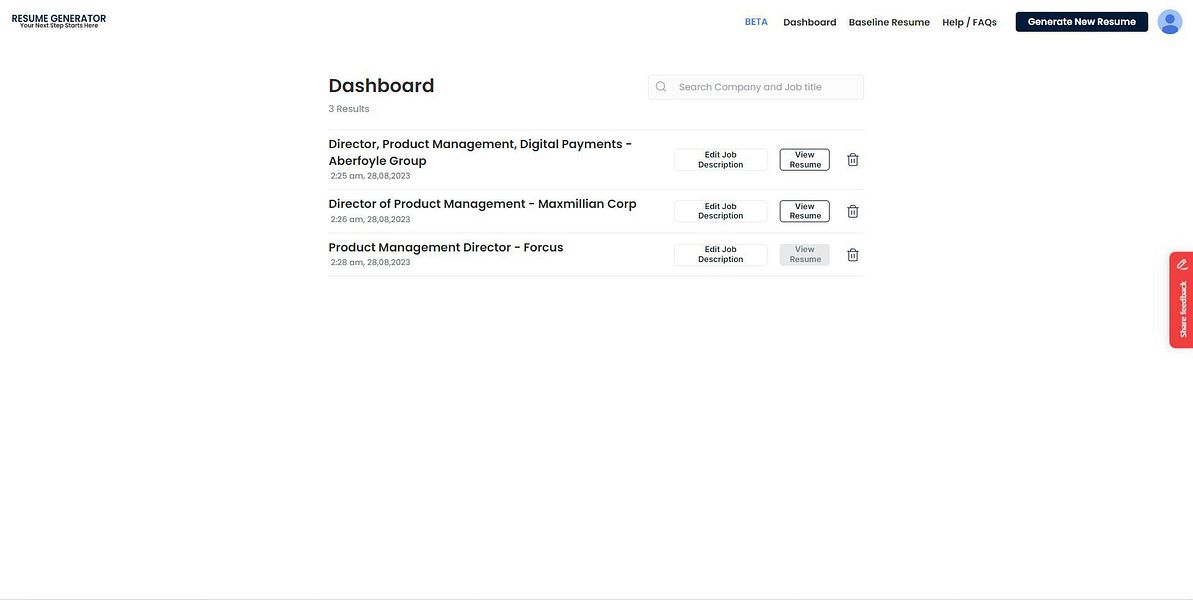 Resume Generator