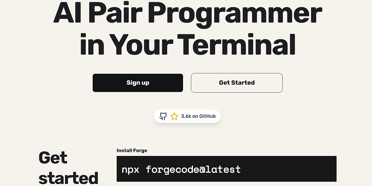 Forgecode: Forge brings AI coding agents to your CLI. | BetaList