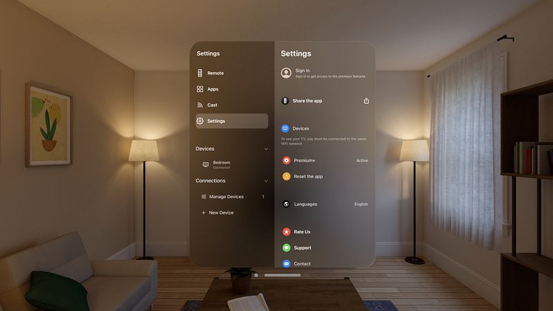 Screenshot of Universal Remote Control TV ・