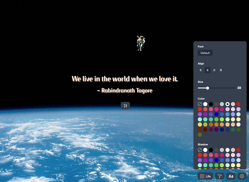 Motivational Quotes Tab