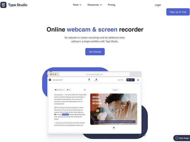 Online Screen & Webcam Recorder