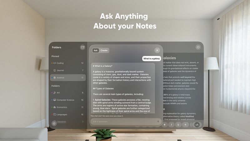 Screenshot of Brain Dump: Notes & Writing