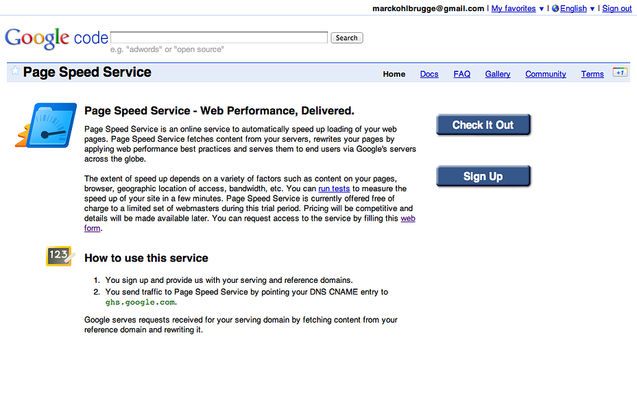 Page Speed Service